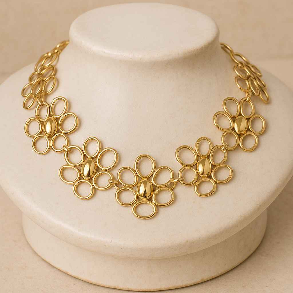 Collar de flores xxl Baño de Oro (Copia)