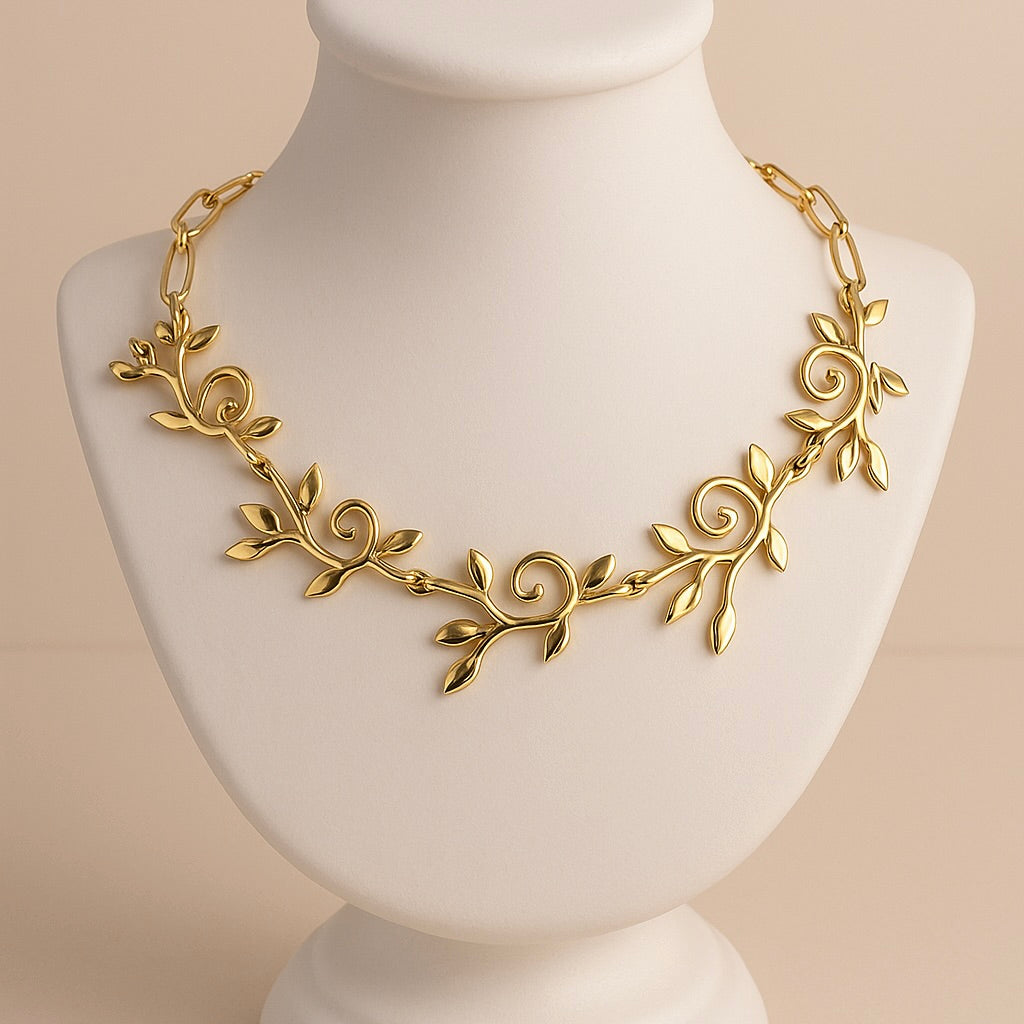 Ivy Halskette mit Goldbad