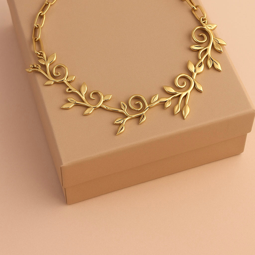 Ivy Halskette mit Goldbad