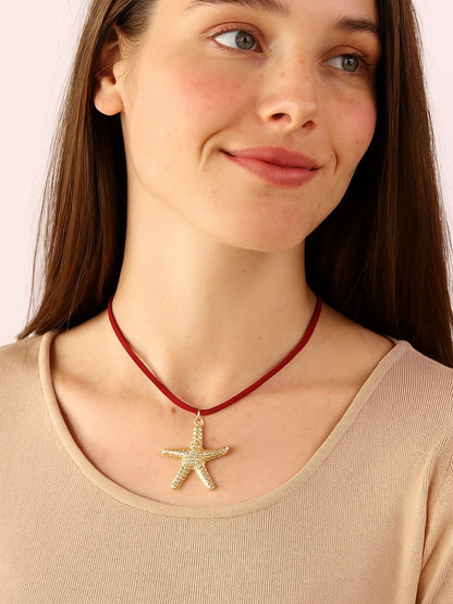 Collar Cordón con Estrella de Mar