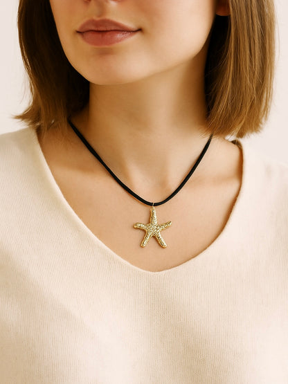 Collar Cordón con Estrella de Mar