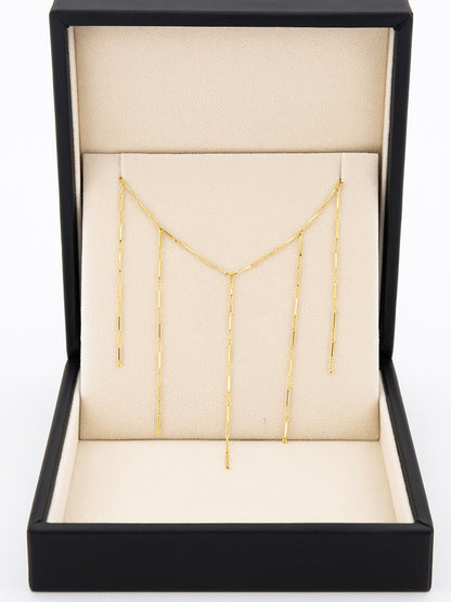 Collar Cortina Acero Inoxidable Dorado