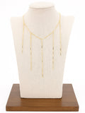 Collar Cortina Acero Inoxidable Dorado