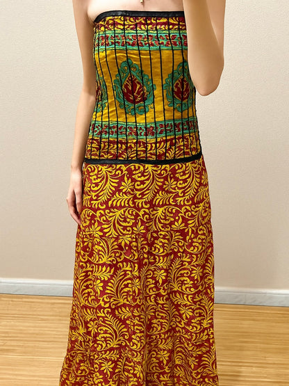 Vestidos indios palabra de honor | Talla única