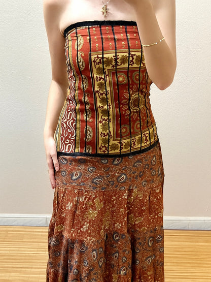Vestidos indios palabra de honor | Talla única