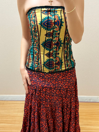 Vestidos indios palabra de honor | Talla única