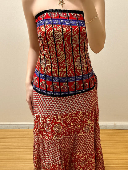 Vestidos indios palabra de honor | Talla única
