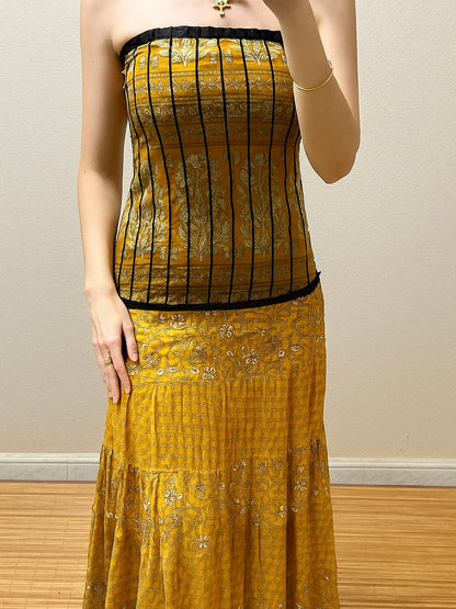 Vestidos indios palabra de honor | Talla única