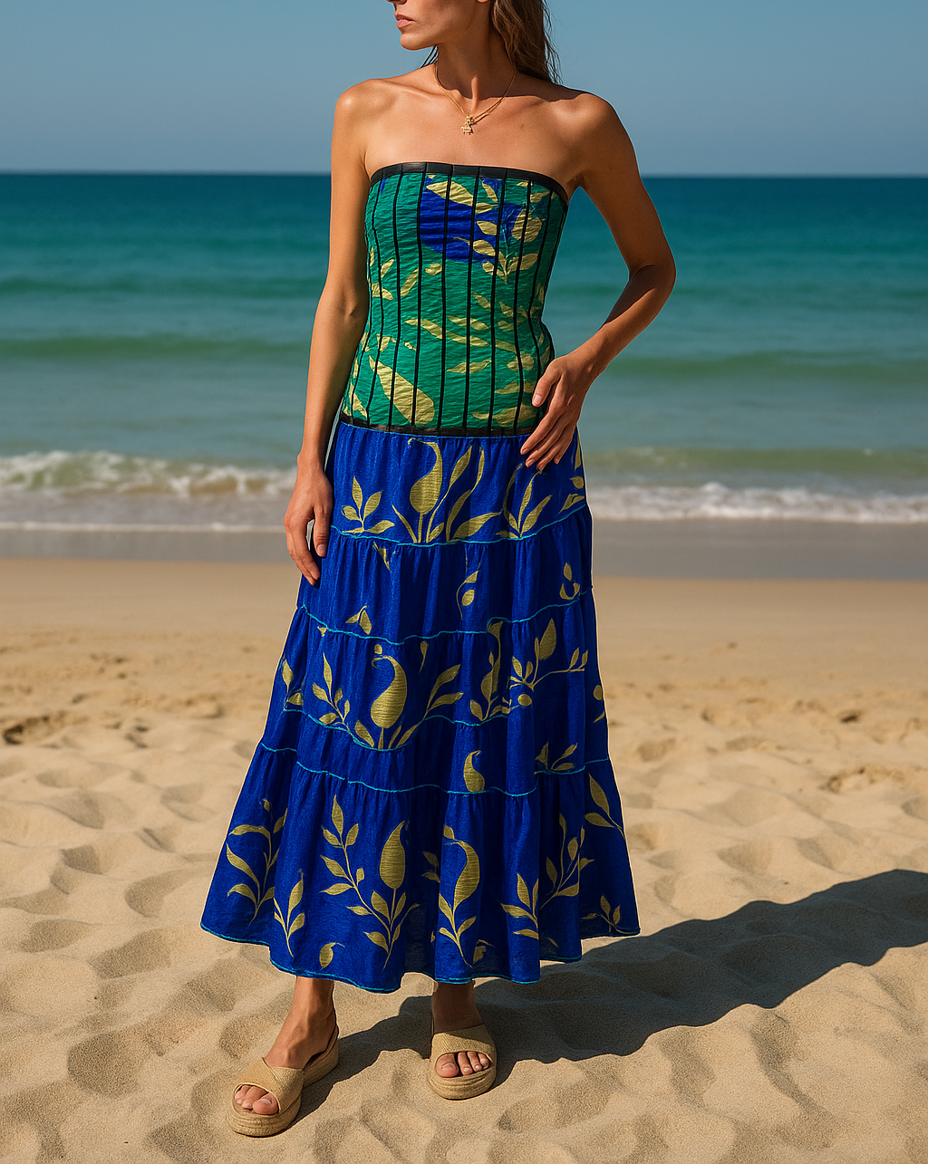 Vestidos indios palabra de honor | Talla única