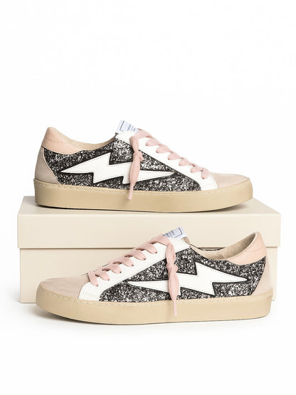 Zapatillas rayo con purpurina mujer – Tallas 36 a 41