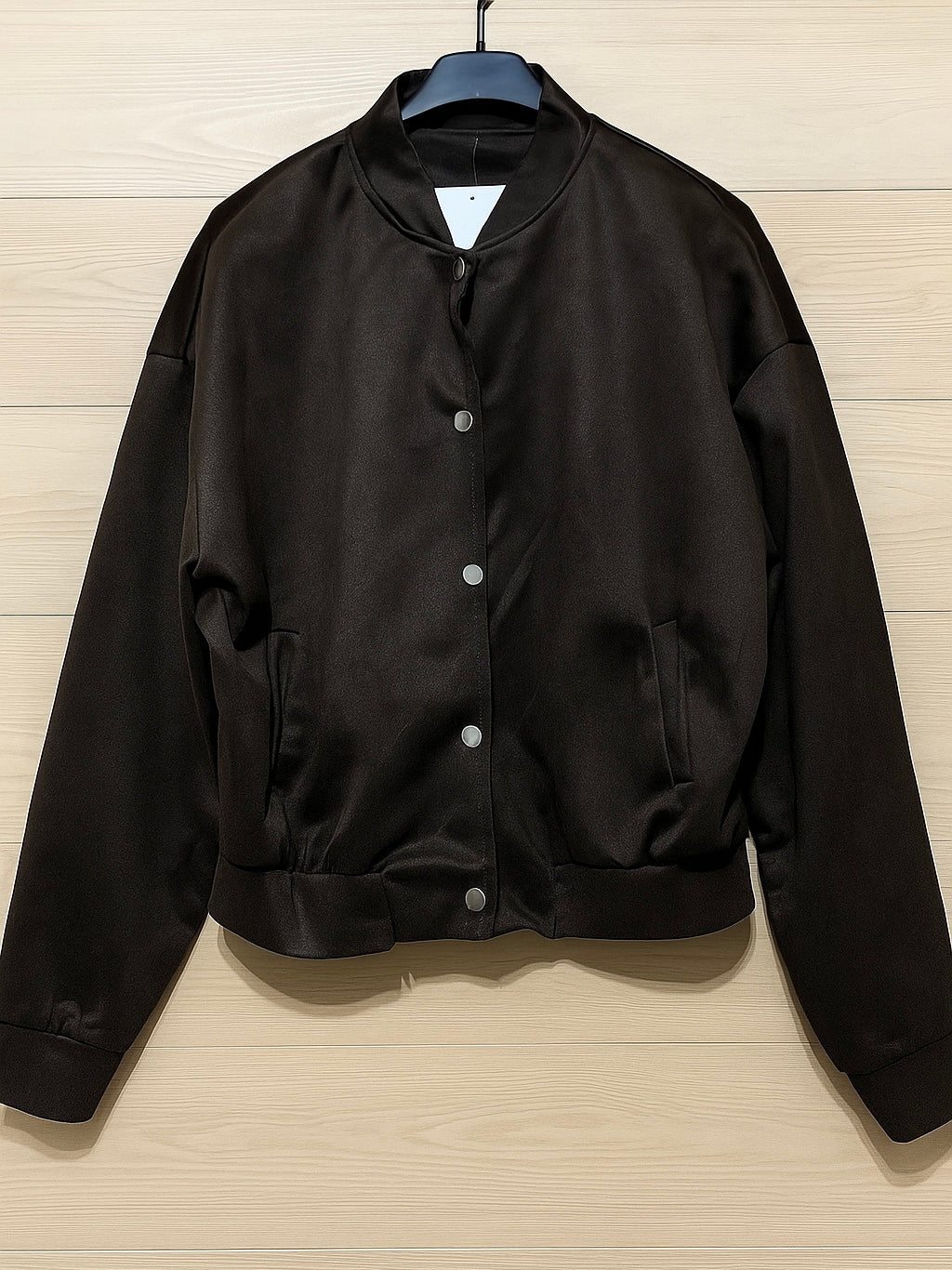 Chaqueta bomber efecto ante oversize mujer