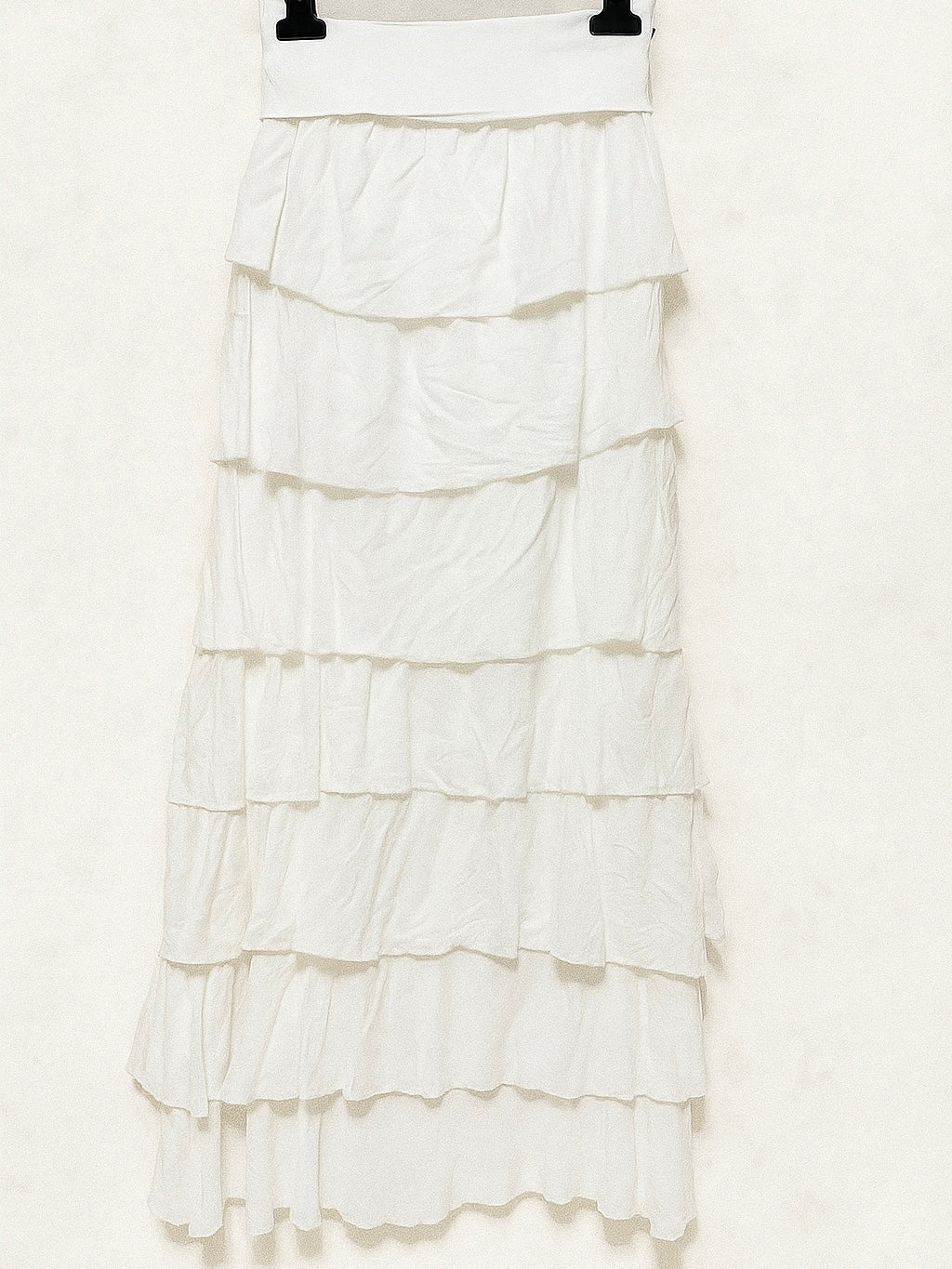 Falda volantes de gasa larga de otoño en colores marrón, negro, verde, vino, beige y blanco