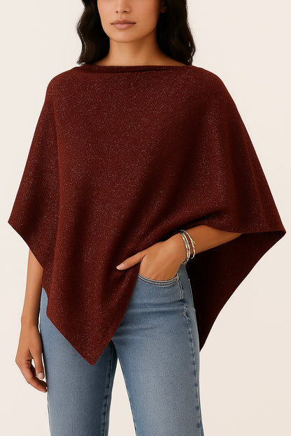 Capa Punto Asimétrica en Pico | Talla Única (XS a XL)