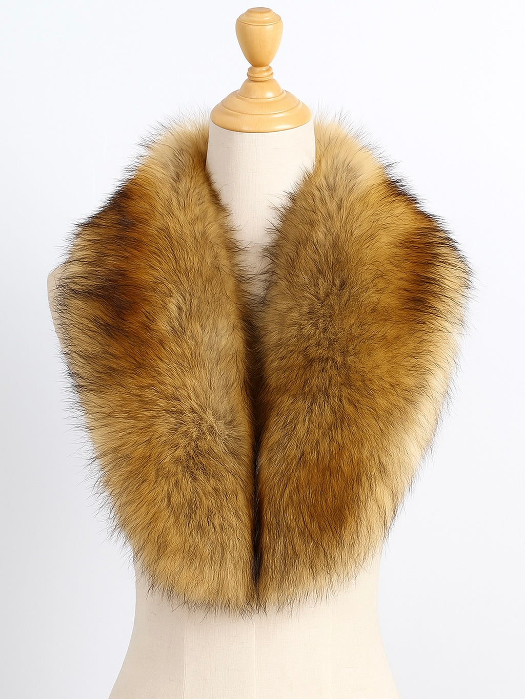 Cuello de pelo efecto natural con broche – Suave, elegante y disponible en varios colores