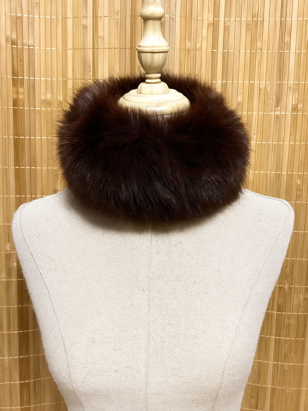 Cuello/Bandana y puños (2) de pelo efecto natural mujer - Comprar junto o separado