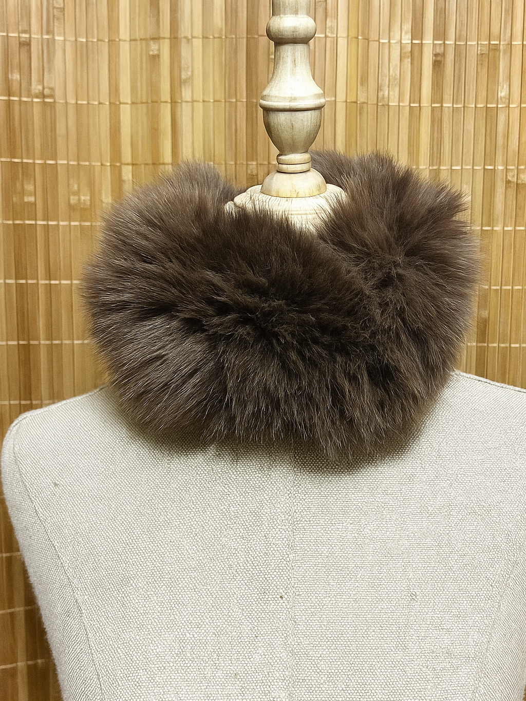 Cuello/Bandana y puños (2) de pelo efecto natural mujer - Comprar junto o separado