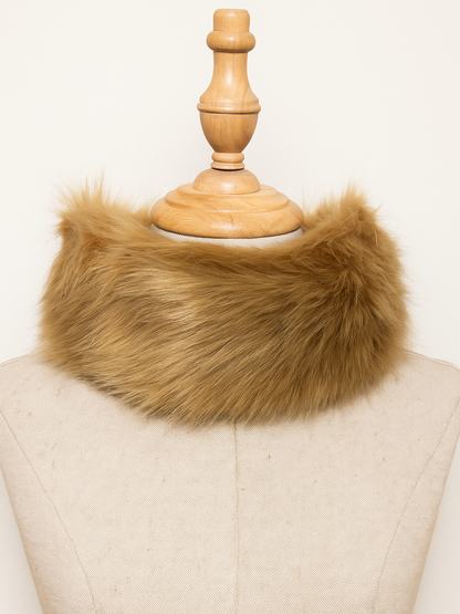 Cuello/Bandana y puños (2) de pelo efecto natural mujer - Comprar junto o separado