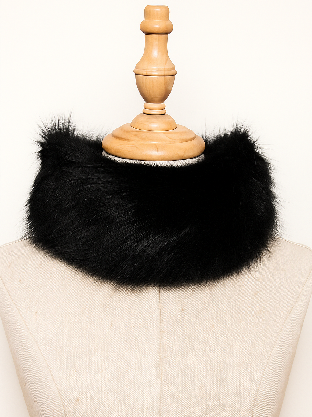 Cuello/Bandana y puños (2) de pelo efecto natural mujer - Comprar junto o separado