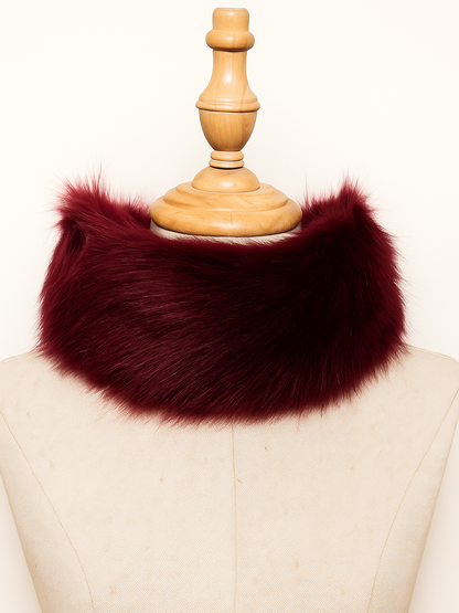 Cuello/Bandana y puños (2) de pelo efecto natural mujer - Comprar junto o separado