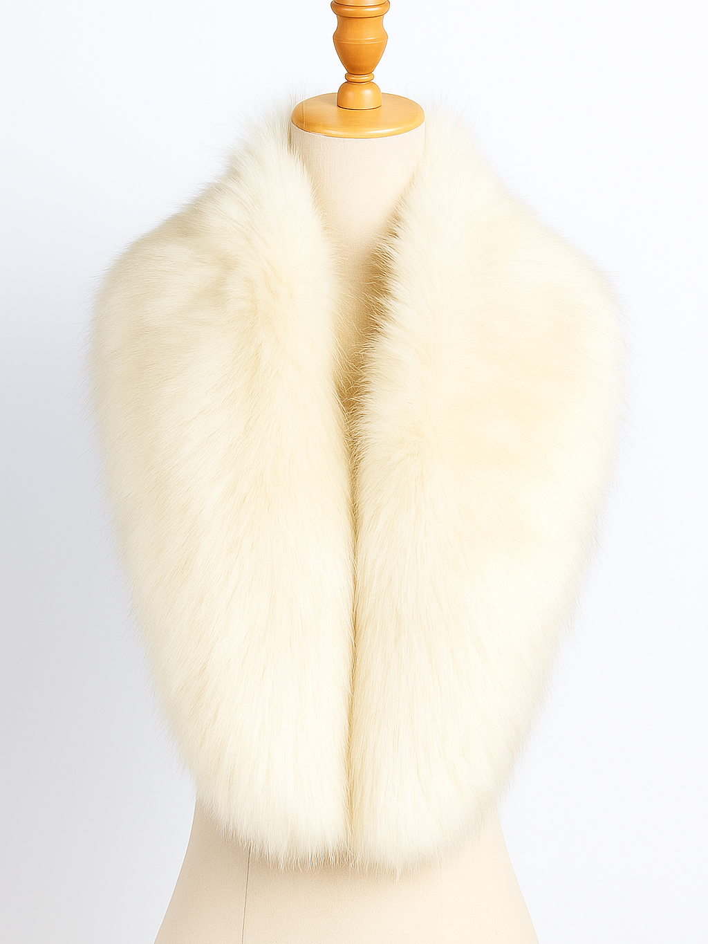 Cuello de pelo efecto natural con broche – Suave, elegante y disponible en varios colores