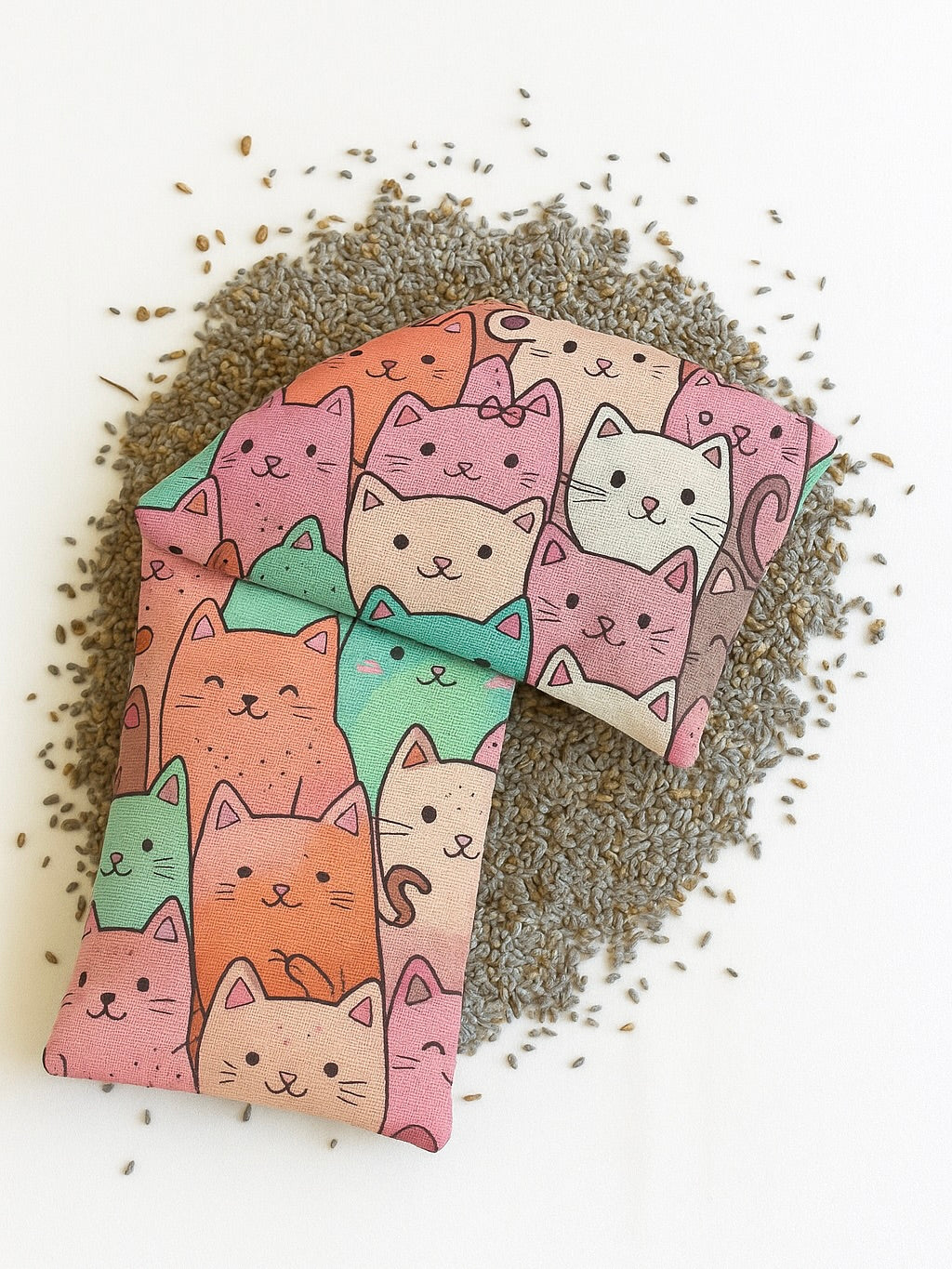 Saco de Semillas Térmico de Hueso de Aceituna y Flores de Lavanda | Apto para efecto calor o frío