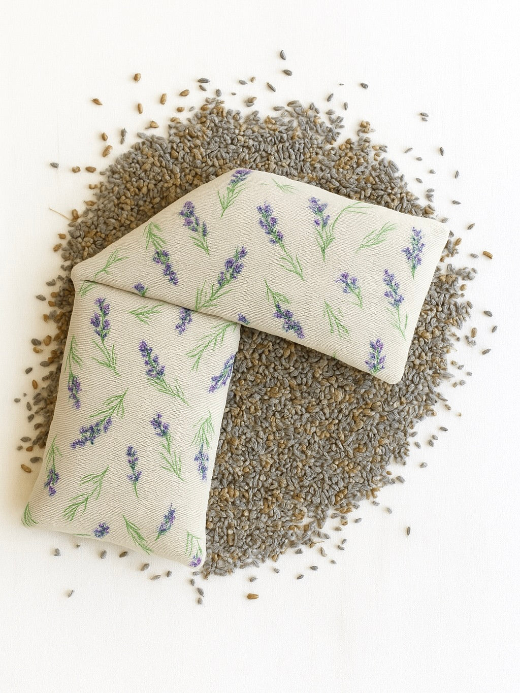 Saco de Semillas Térmico de Hueso de Aceituna y Flores de Lavanda | Apto para efecto calor o frío