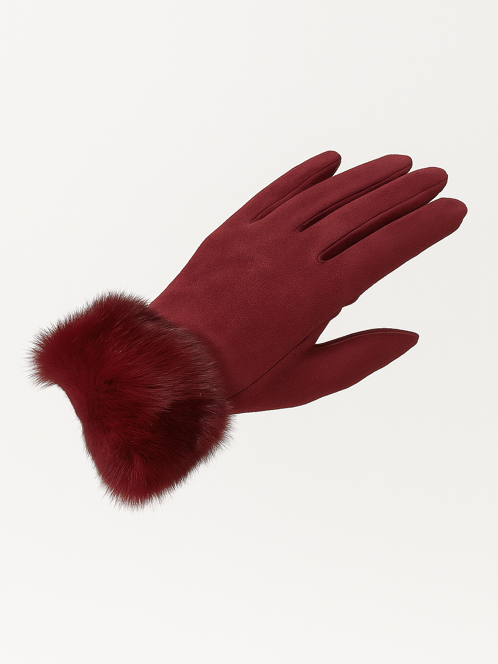Guantes de Antelina con Puño de Pelo Sintético – Táctiles y Elegantes