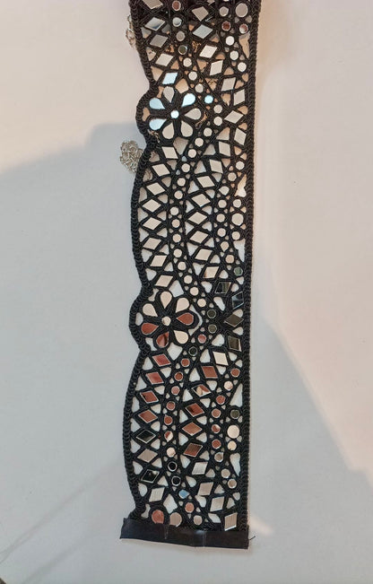 Cinturón espejos Dorado y Plateado mujer con cadena ajustable