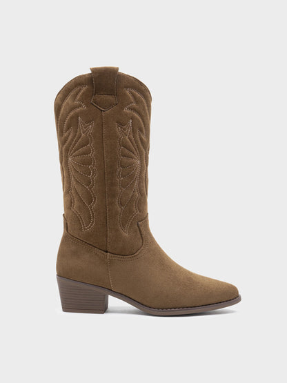 Botas Cowboy 32 cm de Caña Mujer Bordadas | Recomendamos una talla más (36-41)