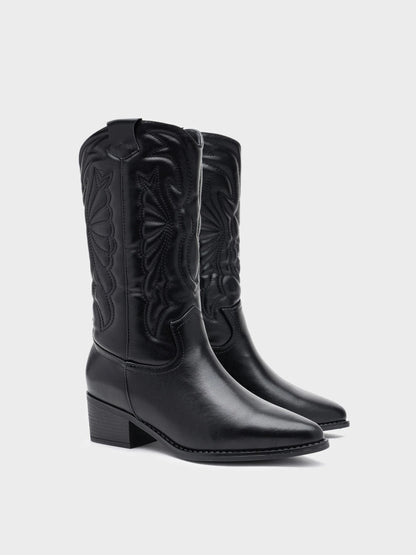 Botas Cowboy 32 cm de Caña Mujer Bordadas | Recomendamos una talla más (36-41)