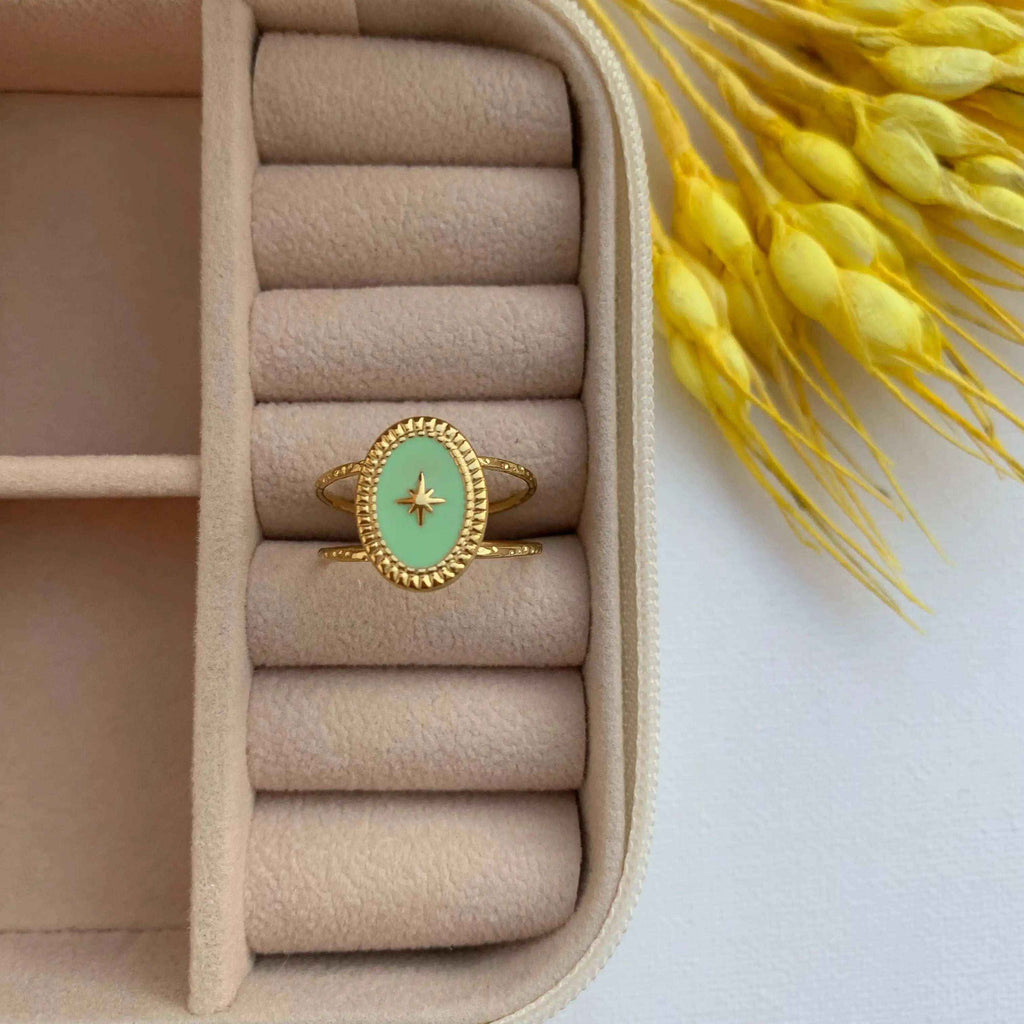 Anillo Amelia Baño de Oro - MINNI MOON-Lepetitemarie-Singularu-PDPAOLA-Luamarta