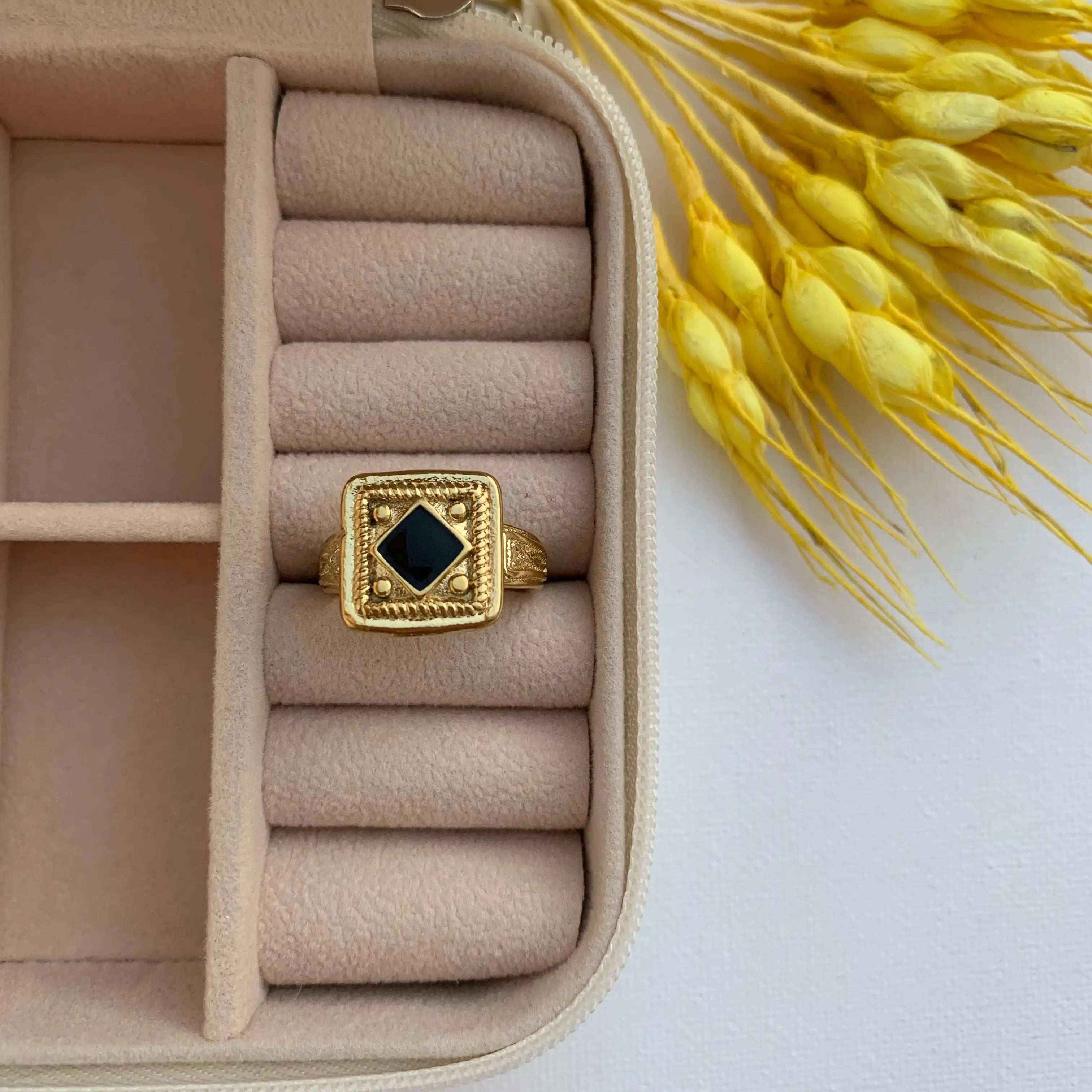 Anillo Lily Baño de Oro - MINNI MOON-Lepetitemarie-Singularu-PDPAOLA-Luamarta