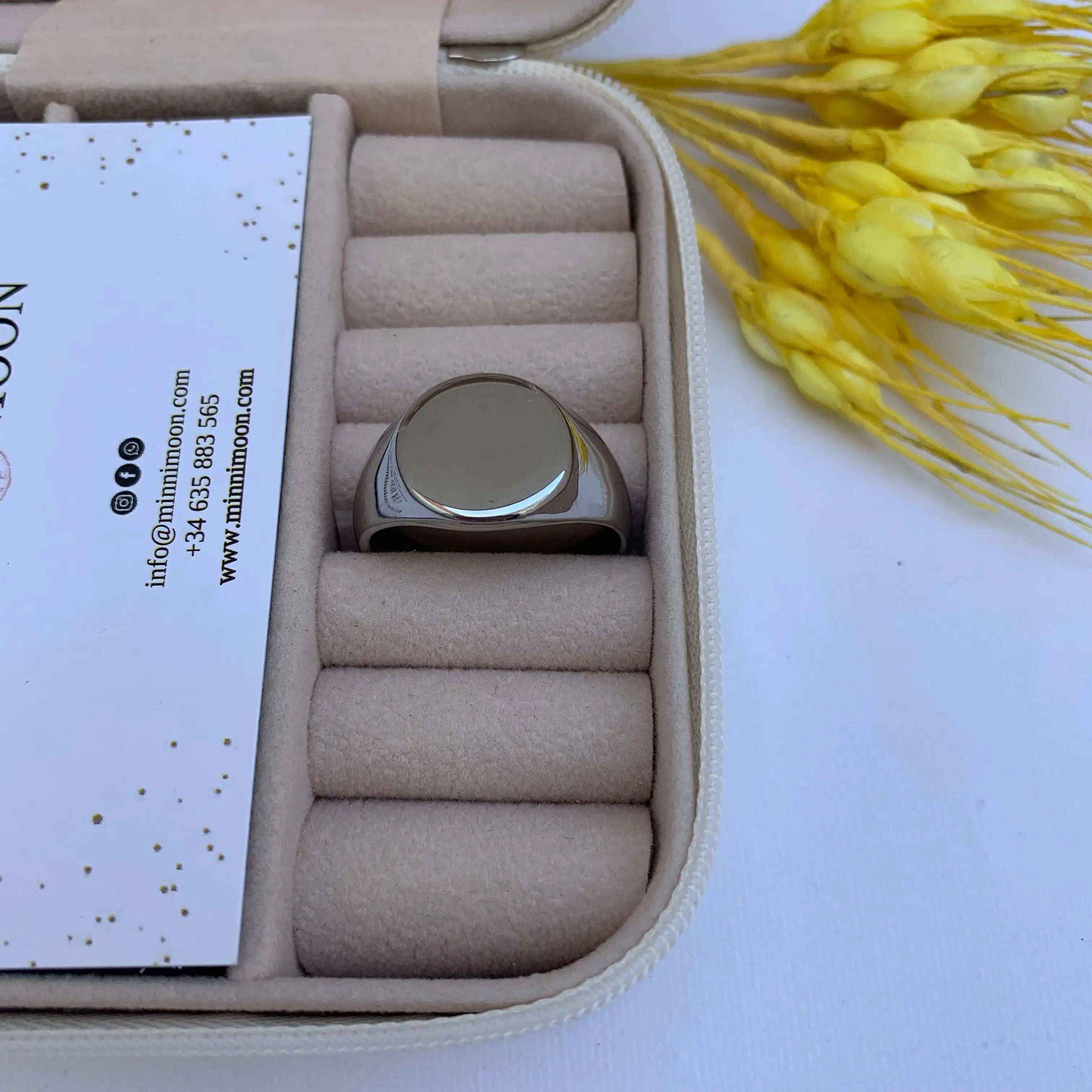 Anillo de hombre Leonardo Plateado - MINNI MOON-Lepetitemarie-Singularu-PDPAOLA-Luamarta