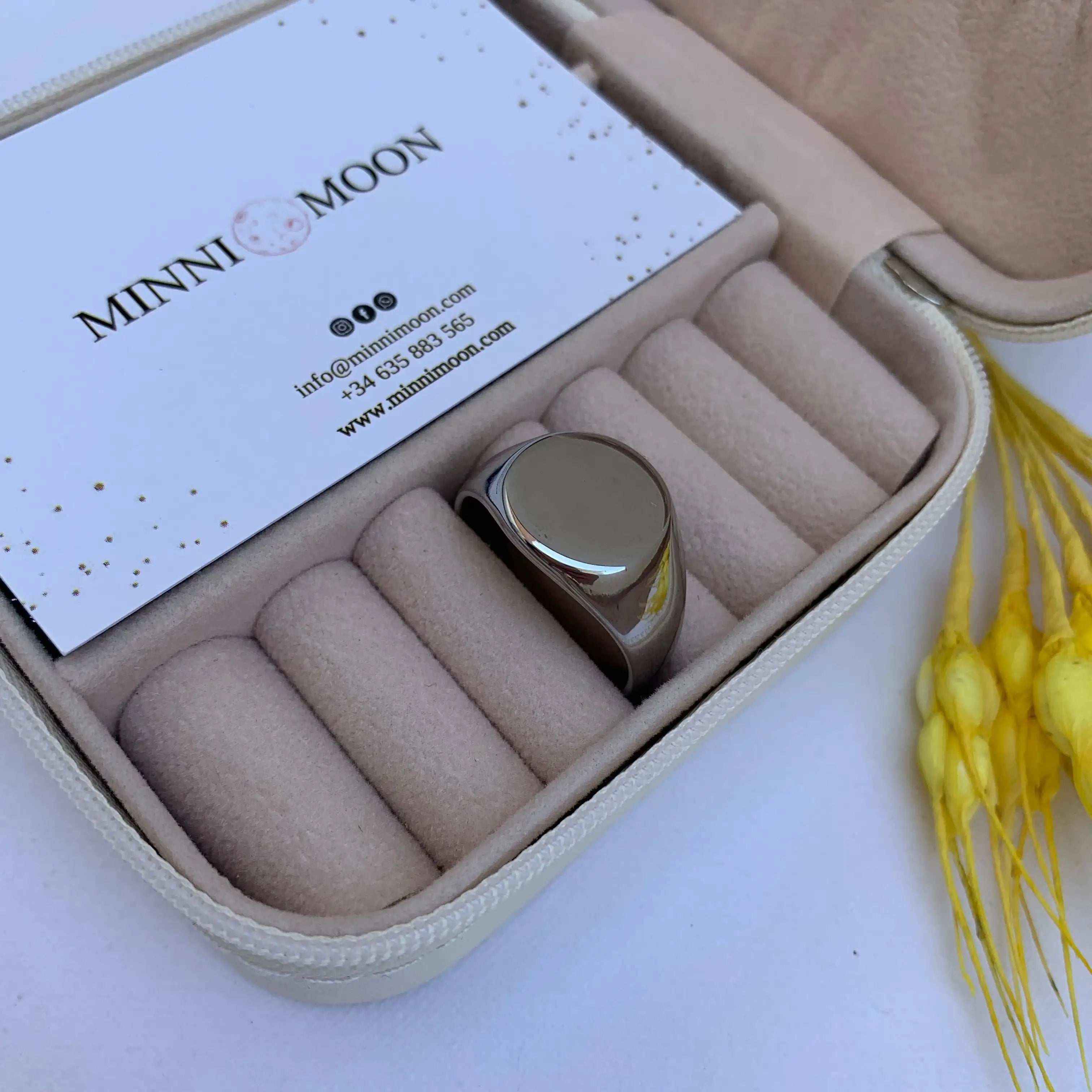 Anillo de hombre Leonardo Plateado - MINNI MOON-Lepetitemarie-Singularu-PDPAOLA-Luamarta