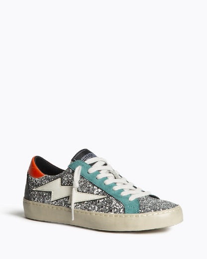 Zapatillas rayo con purpurina mujer – Tallas 36 a 41