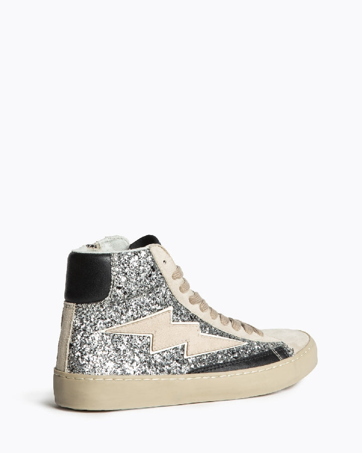 Zapatillas rayo con purpurina mujer – Tallas 35 a 41 | Tallan grandes, pedir una talla menos