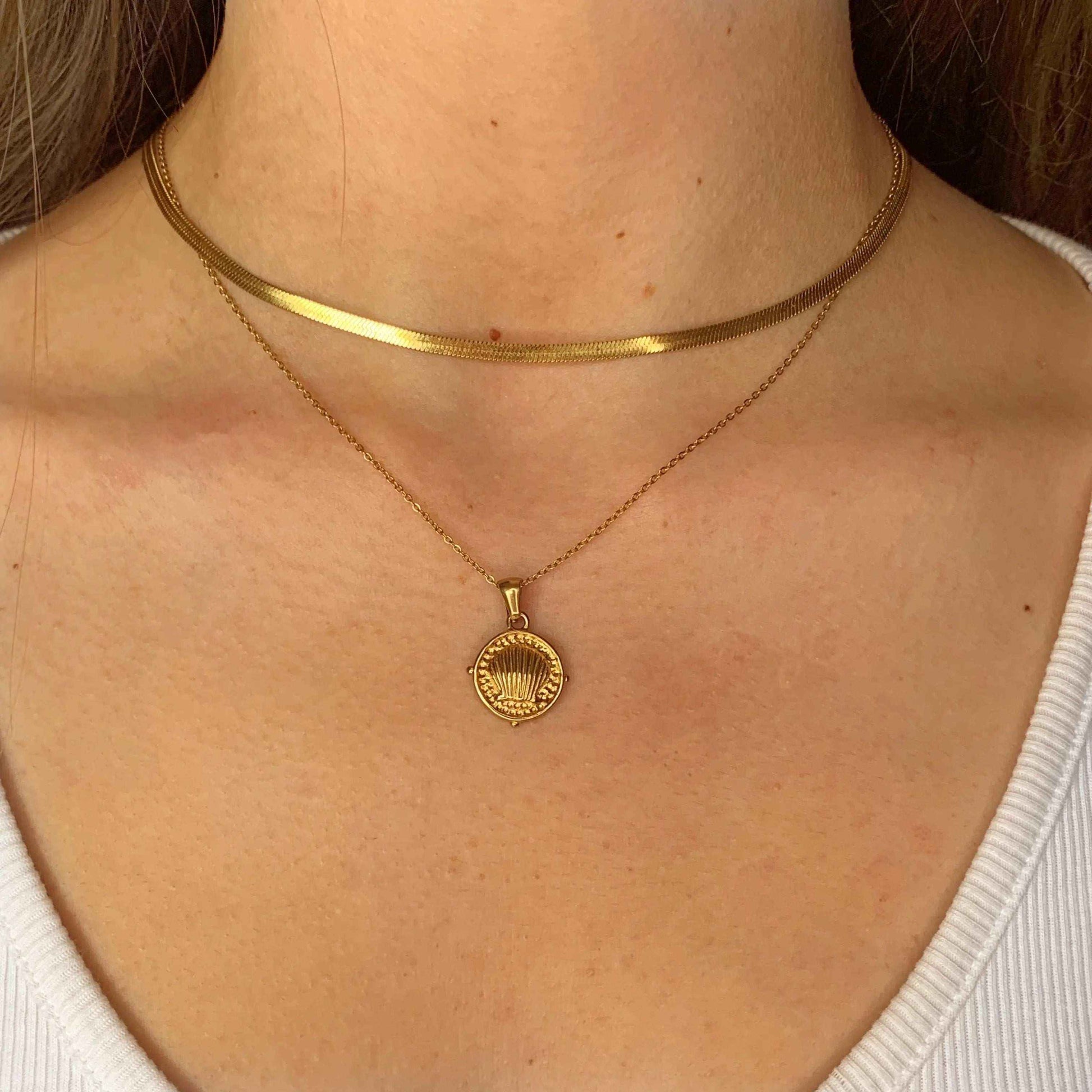Collar Concha Baño de Oro - MINNI MOON-Lepetitemarie-Singularu-PDPAOLA-Luamarta