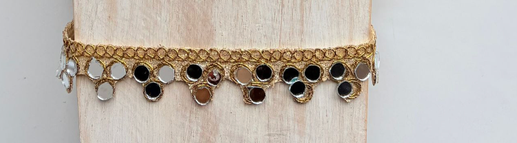 Choker mit goldenen Spiegeln für Damen
