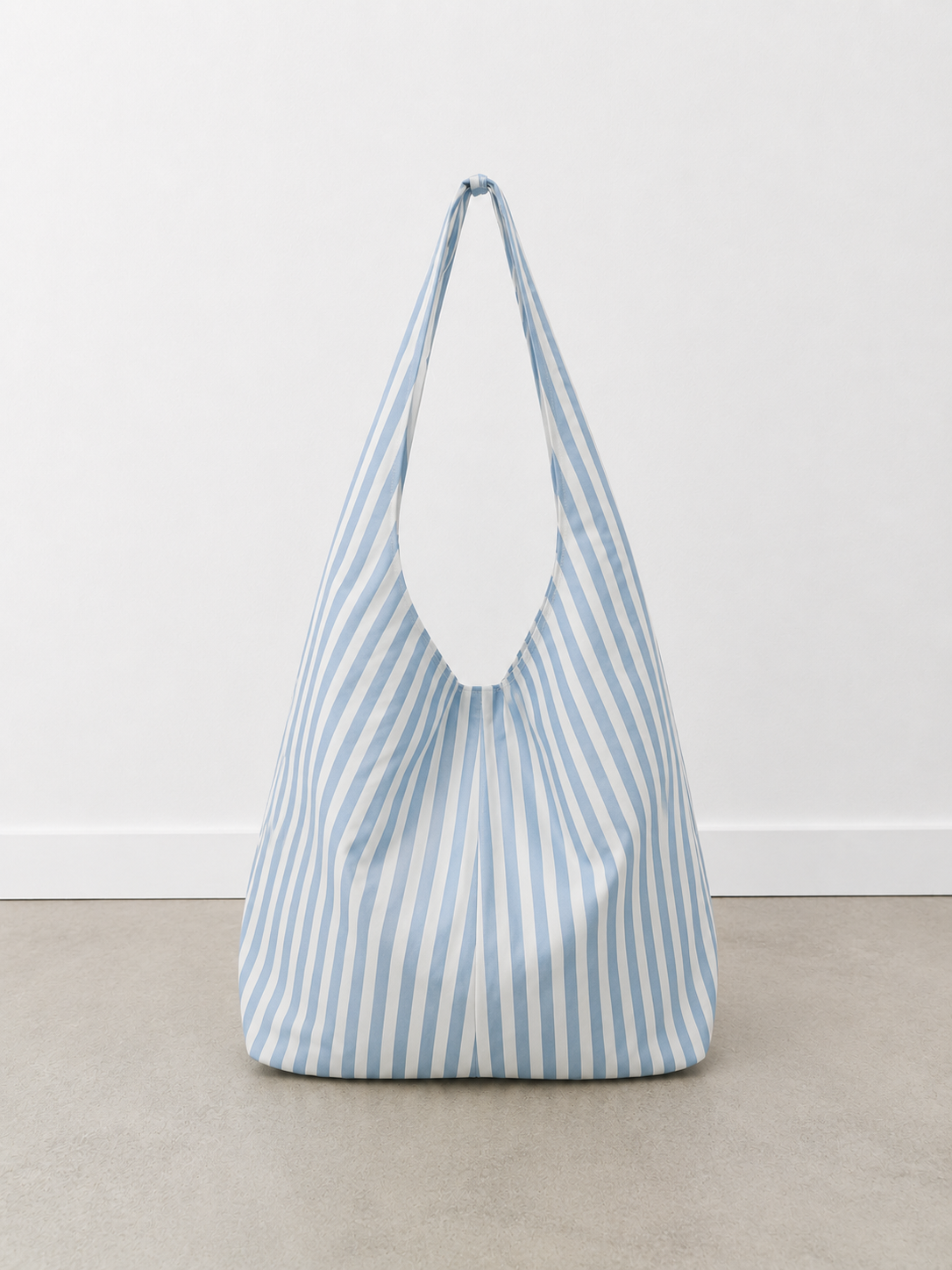Bolsa Hobo de Tela de Rayas Pastel 35x15x35 cm | Bolsa de Hombro
