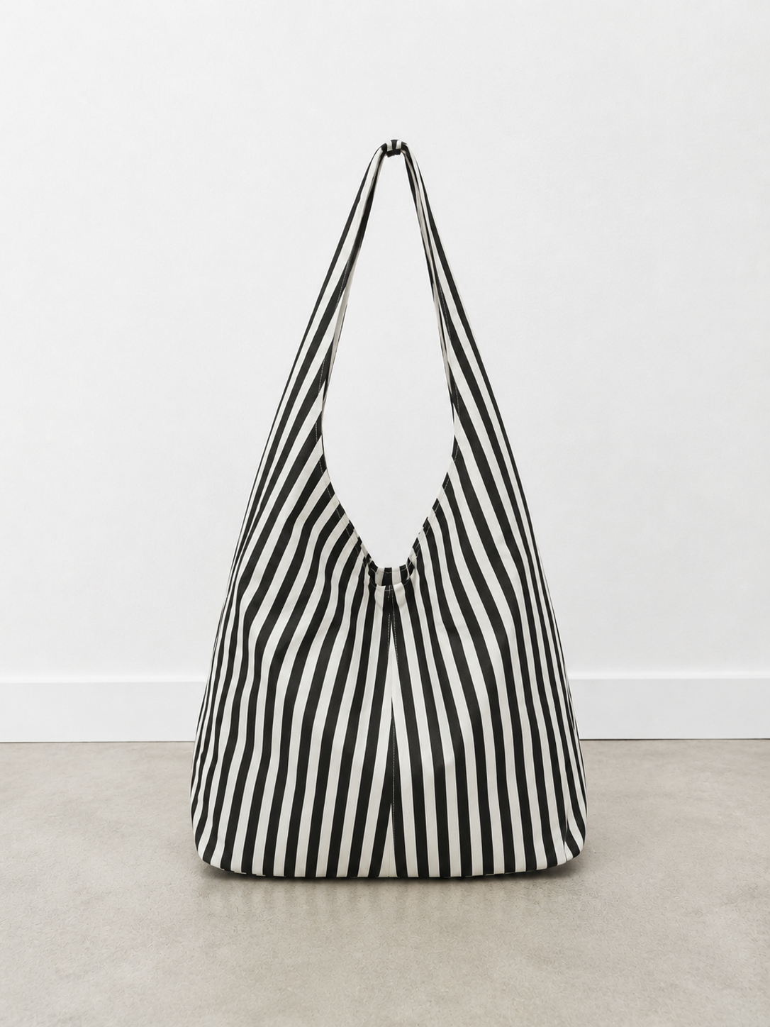 Bolsa Hobo de Tela de Rayas Pastel 35x15x35 cm | Bolsa de Hombro