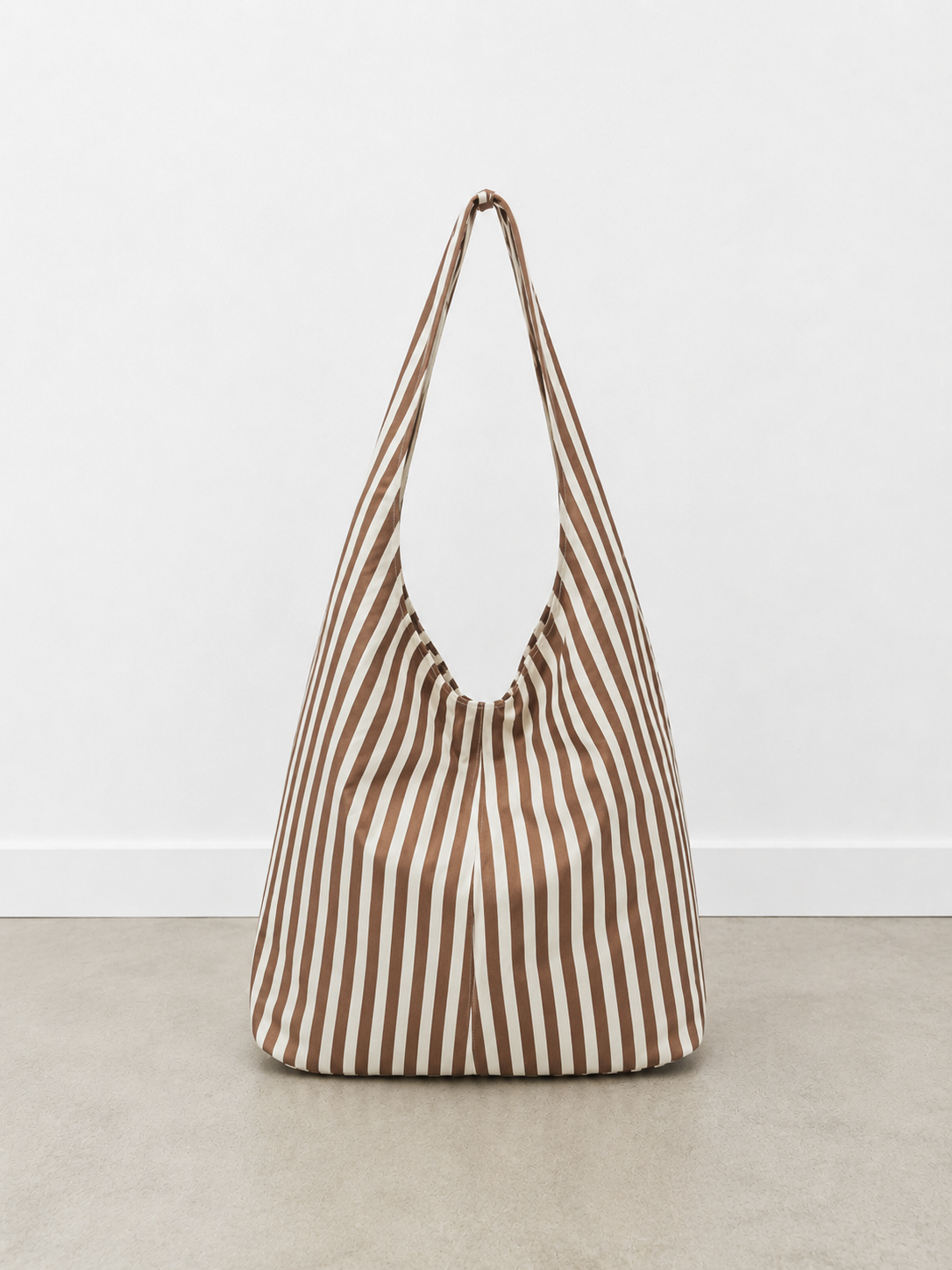 Bolsa Hobo de Tela de Rayas Pastel 35x15x35 cm | Bolsa de Hombro