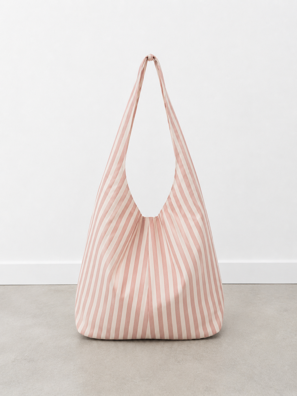 Bolsa Hobo de Tela de Rayas Pastel 35x15x35 cm | Bolsa de Hombro