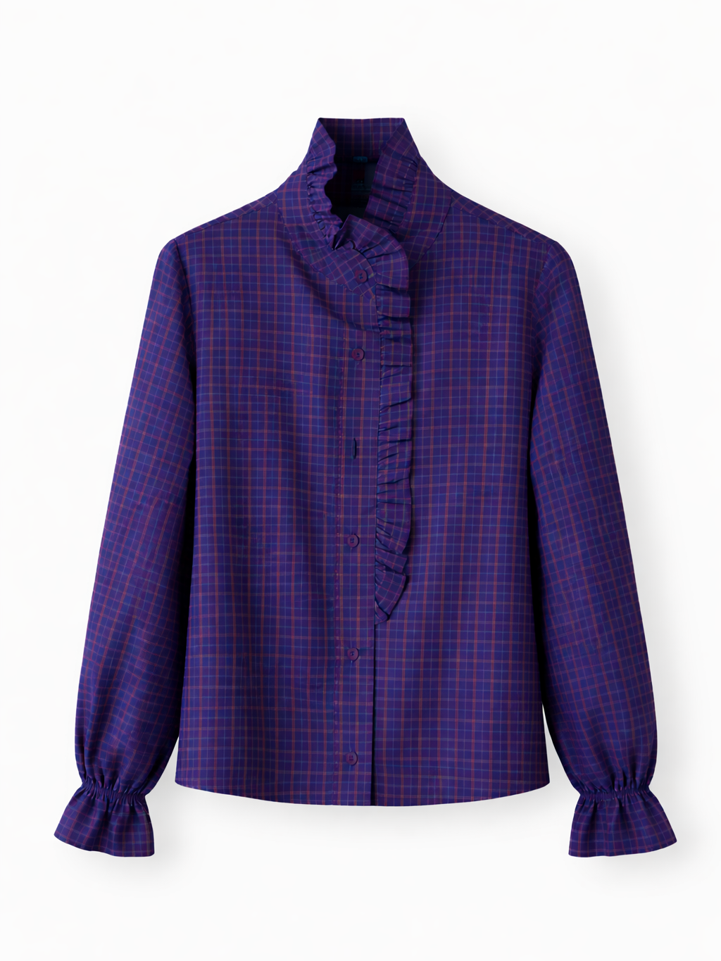 Camisa de Cuadros con Volantes y Falda de Cuadros larga Mujer | Conjunto o por separado