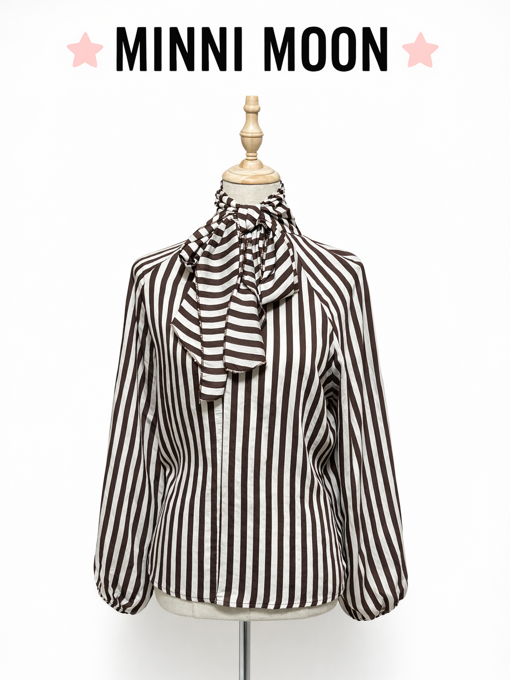 Blusa Ligera con Lazo al Cuello | Rayas o Cuadros Elegantes para Mujer