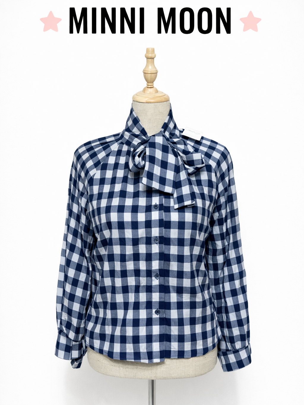 Blusa Ligera con Lazo al Cuello | Rayas o Cuadros Elegantes para Mujer