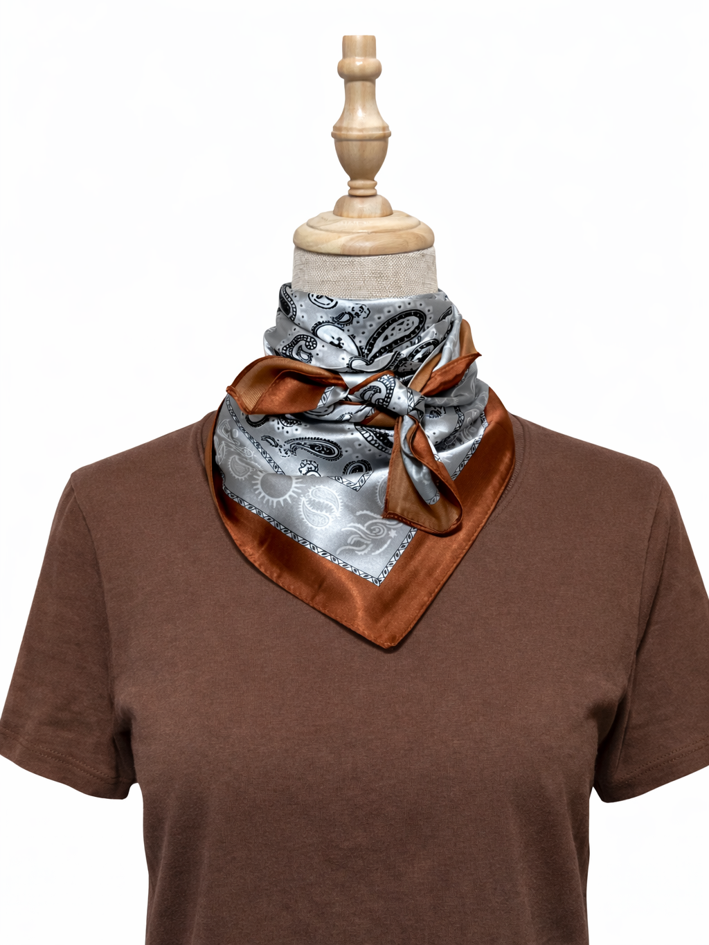 Pañuelo Cuadrado Satinado 70x70 cm para Mujer | Estampados en tendencia