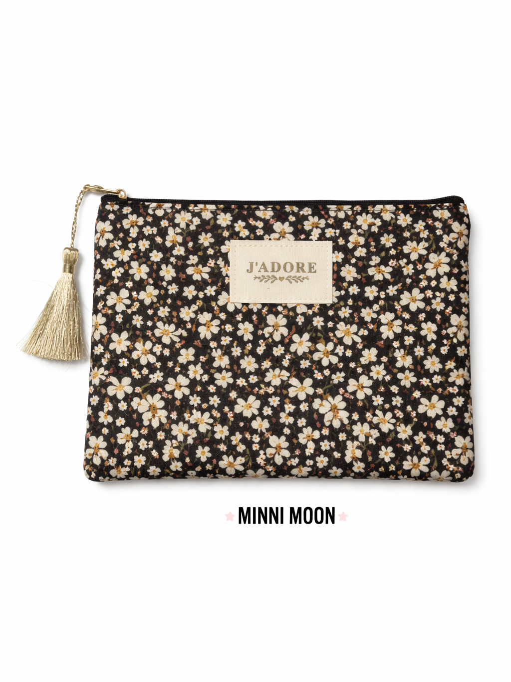 Neceser Acolchado Estampado Primavera – Estuche multiusos con Borla Decorativa