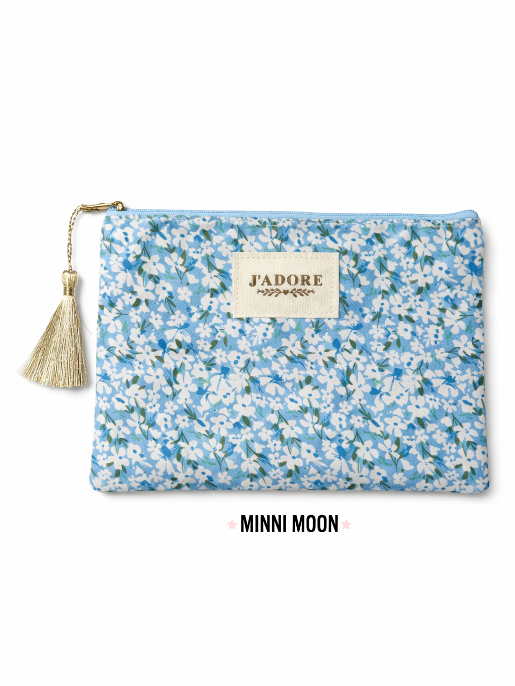 Neceser Acolchado Estampado Primavera – Estuche multiusos con Borla Decorativa