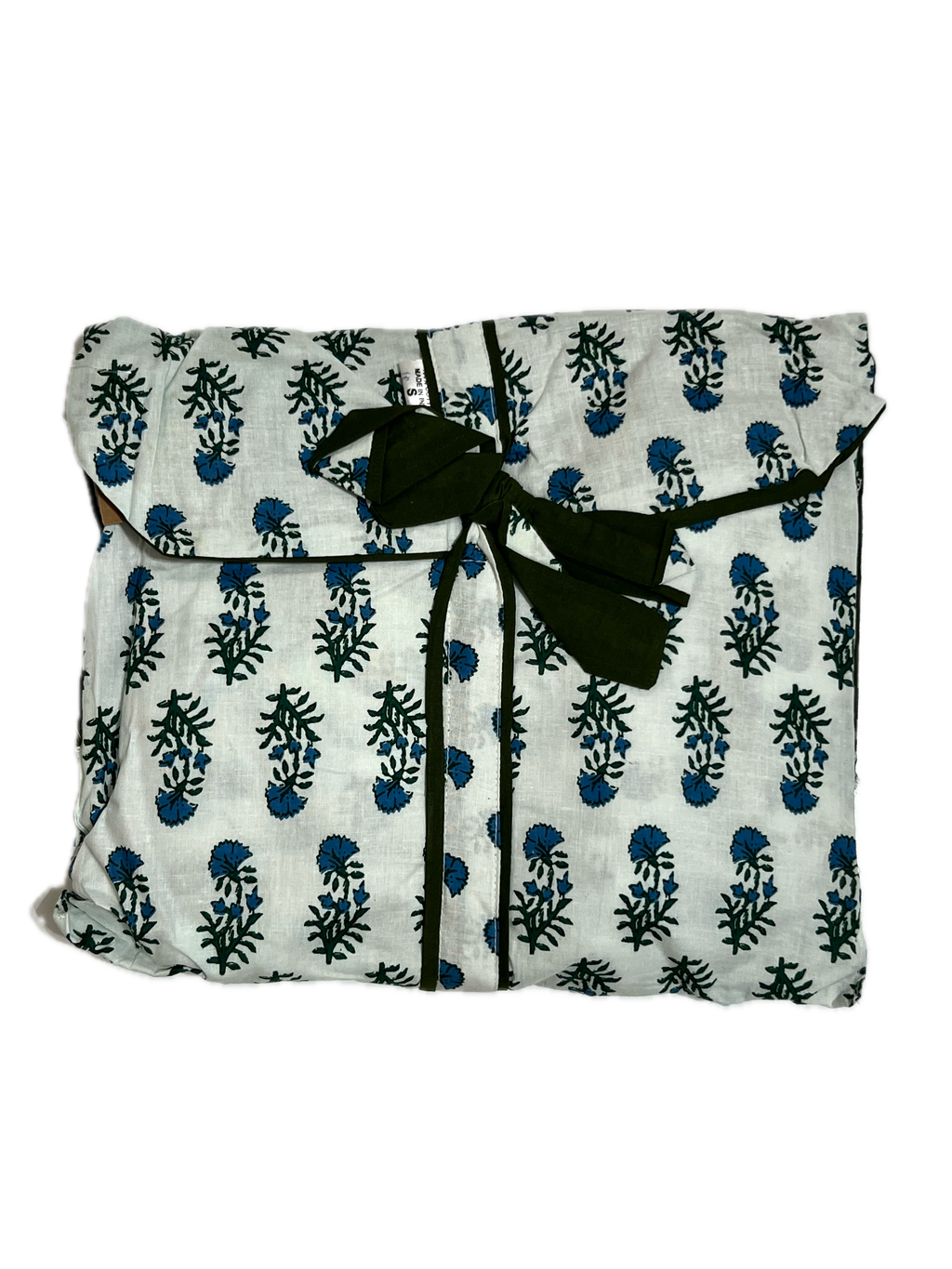 Pijama Camisero Largo Estampado de Algodón para mujer | Bolsa incluida