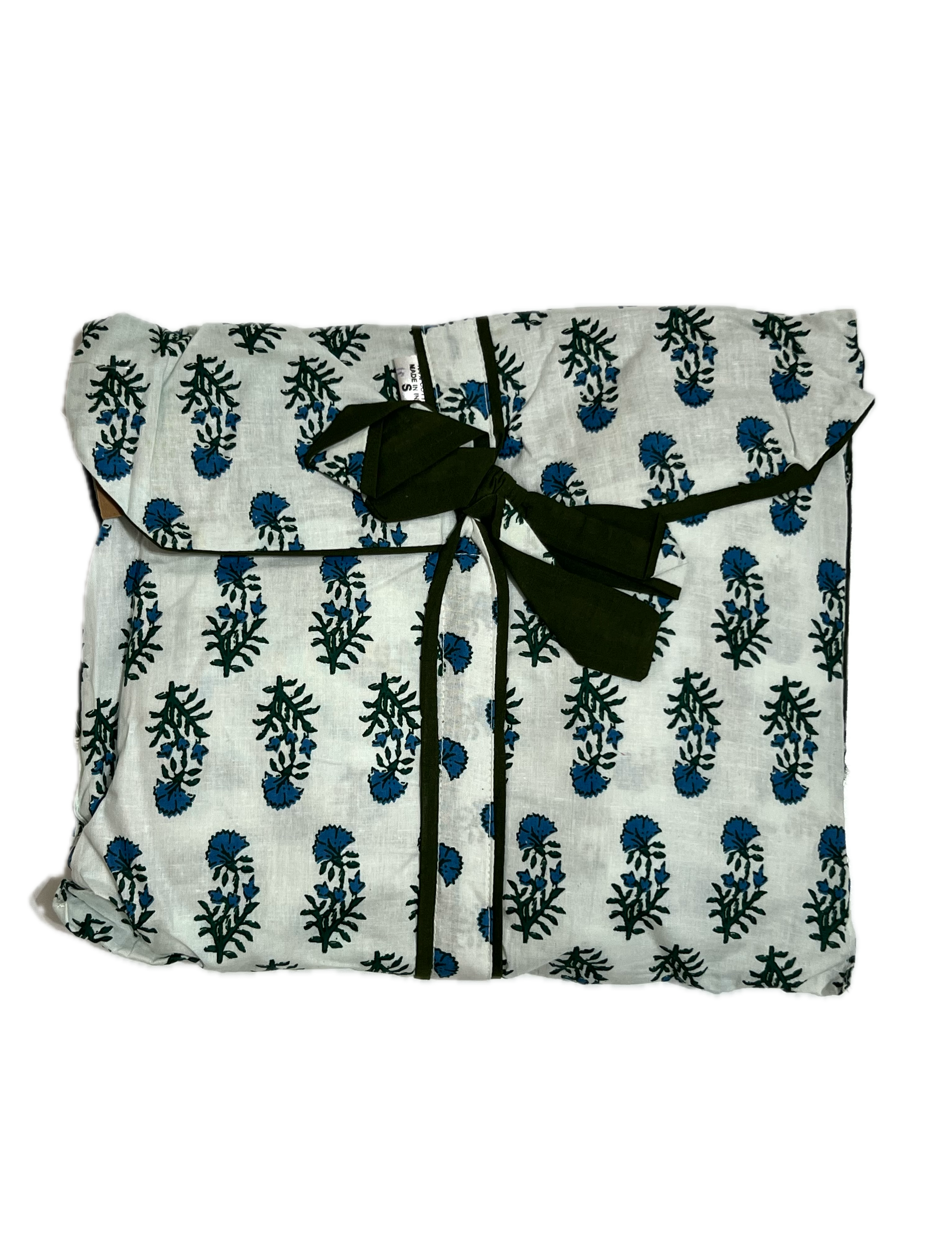 Pijama Camisero Largo Estampado de Algodón para mujer | Bolsa incluida